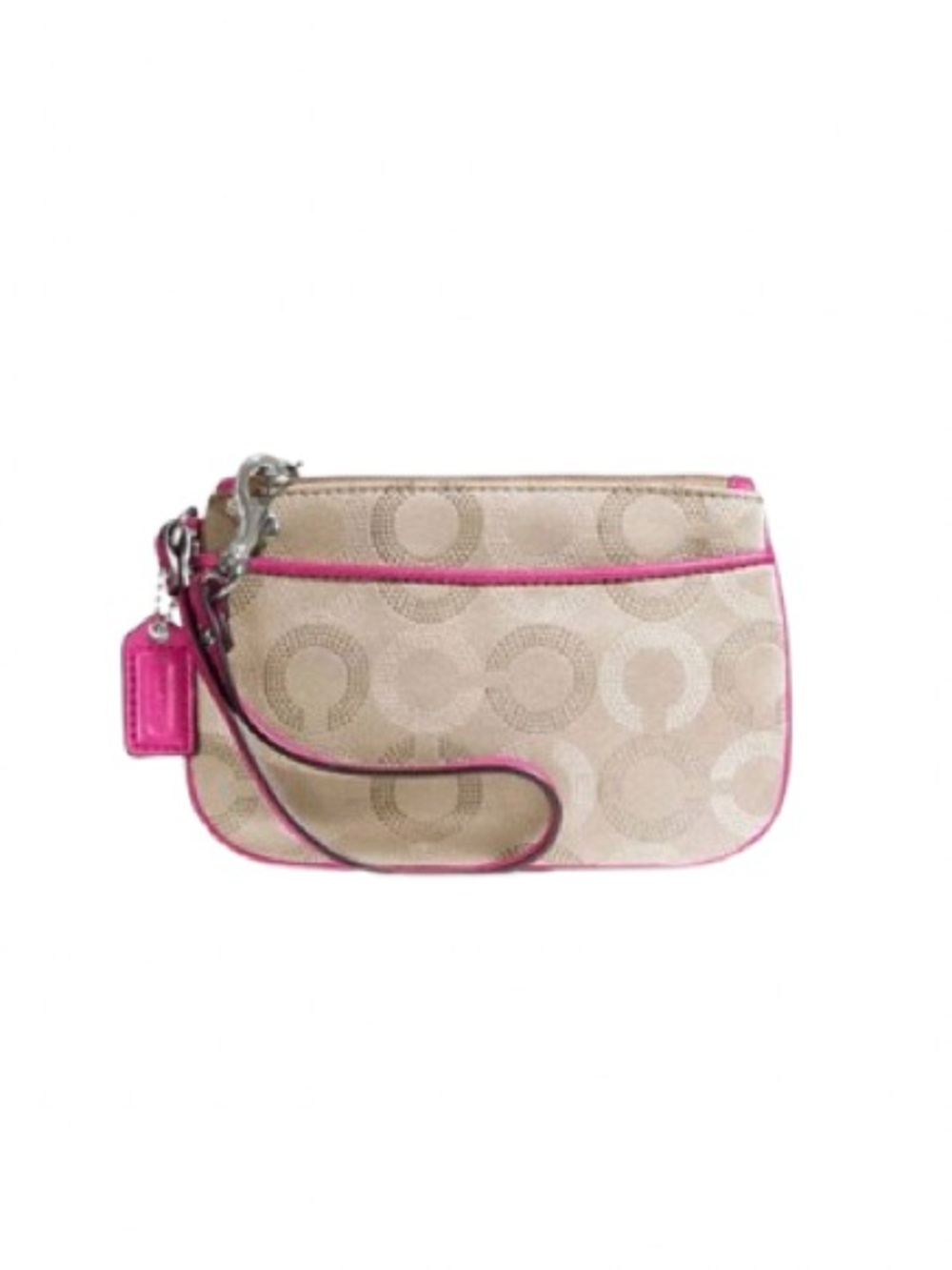 VTG 2012 Coach Dot Op Art Small Wristlet Khaki